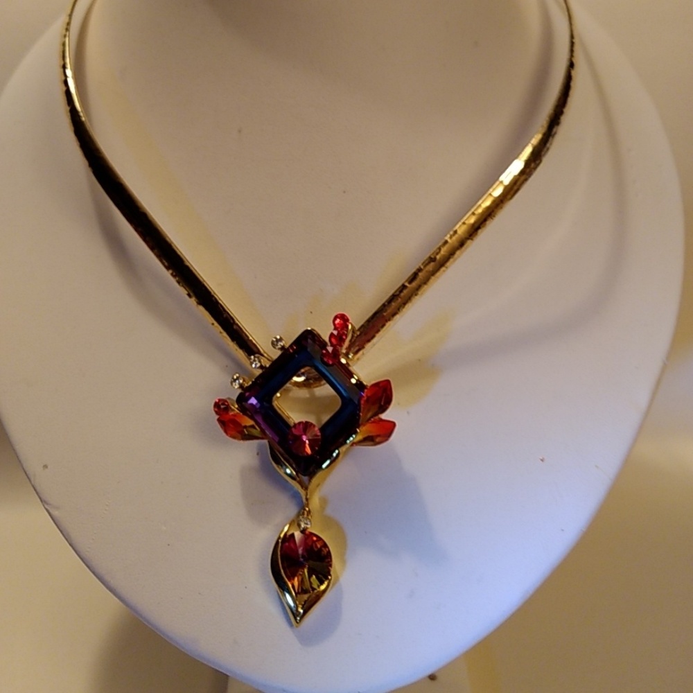 Crystal Pendant with Choker  Swarovski